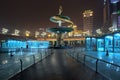 City center at night, Chengdu, China Royalty Free Stock Photo